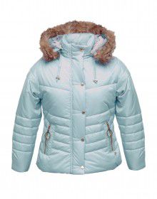 Girls Jacket Sky Quilted